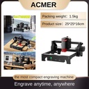 ACMER S1 Portable Laser Engraver 10K/min CNC Cutter -Wood, Acrylic, Leather