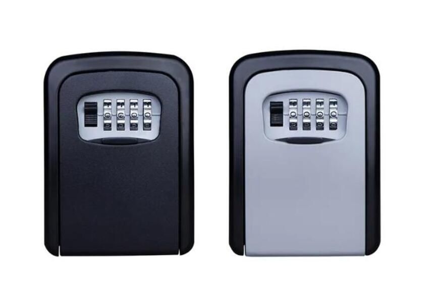 XX AJF High-Security Wall Mounted 4-Digit Combination Outdoor Key Safe Box  