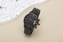 Amovan - Men's Multifunction Sport Quartz Watch - Stainless Steel Black Strap/Black Face - 43mm