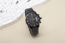 Amovan - Men's Multifunction Sport Quartz Watch - Stainless Steel Black Strap/Black Face - 43mm
