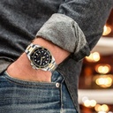 Amovan Men's 43mm Multifunction Sport Watch Quartz Stainless Steel Design - Black Face