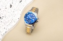 Amovan Men's 43mm Multifunction Sport Watch Quartz Stainless Steel Design - Blue Face