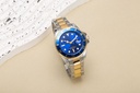 Amovan Men's 43mm Multifunction Sport Watch Quartz Stainless Steel Design - Blue Face