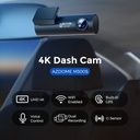 AZDOME M300S 4K Dual Dash Cam - Front and Rear Car Camera with 5G WiFi,/GPS