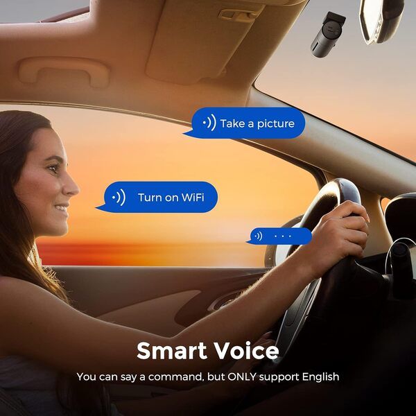 AZDOME M300S 4K Dual Dash Cam - Front and Rear Car Camera with 5G WiFi,/GPS