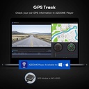 AZDOME 12" IPS Touch Screen Dash Cam with WiFi - Dual 1080P Cameras, GPS