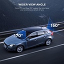 AZDOME 12" IPS Touch Screen Dash Cam with WiFi - Dual 1080P Cameras, GPS