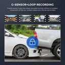 AZDOME 12" IPS Touch Screen Dash Cam with WiFi - Dual 1080P Cameras, GPS