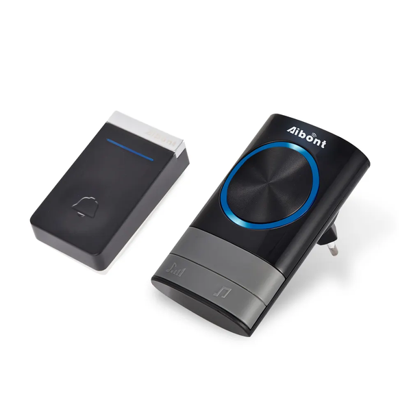 Aibont N189-BB Wireless Doorbell - 150m Range, 38 Chimes, Plug-In Receiver