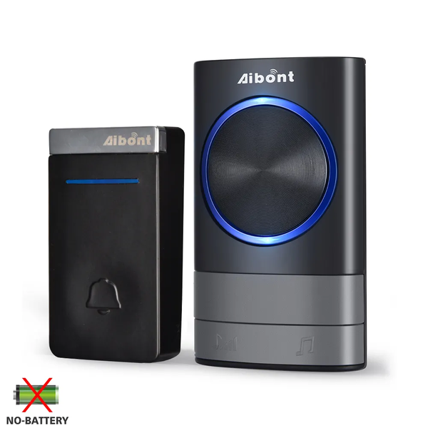 Aibont N189-BB Wireless Doorbell - 150m Range, 38 Chimes, Plug-In Receiver