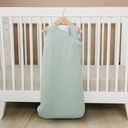 Lucky Sprout Organic Cotton Baby Swaddle Bag - Soft Sleeping Sack - Blue