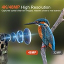 WiFi Trail Camera 4K 48MP Outdoor Night Vision, IP66 Waterproof Camo