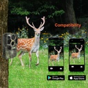 WiFi Trail Camera 4K 48MP Outdoor Night Vision, IP66 Waterproof Camo