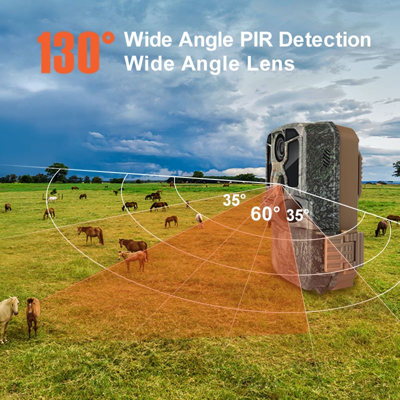 WiFi Trail Camera 4K 48MP Outdoor Night Vision, IP66 Waterproof Camo