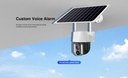 DIGISEE Solar PTZ Security Camera - 3MP HD, Dual Light, Full-Color NV