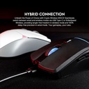 Fantech Gaming Mouse - Wireless & Wired, 1000Hz Polling Rate, 400-10000 DPI - White