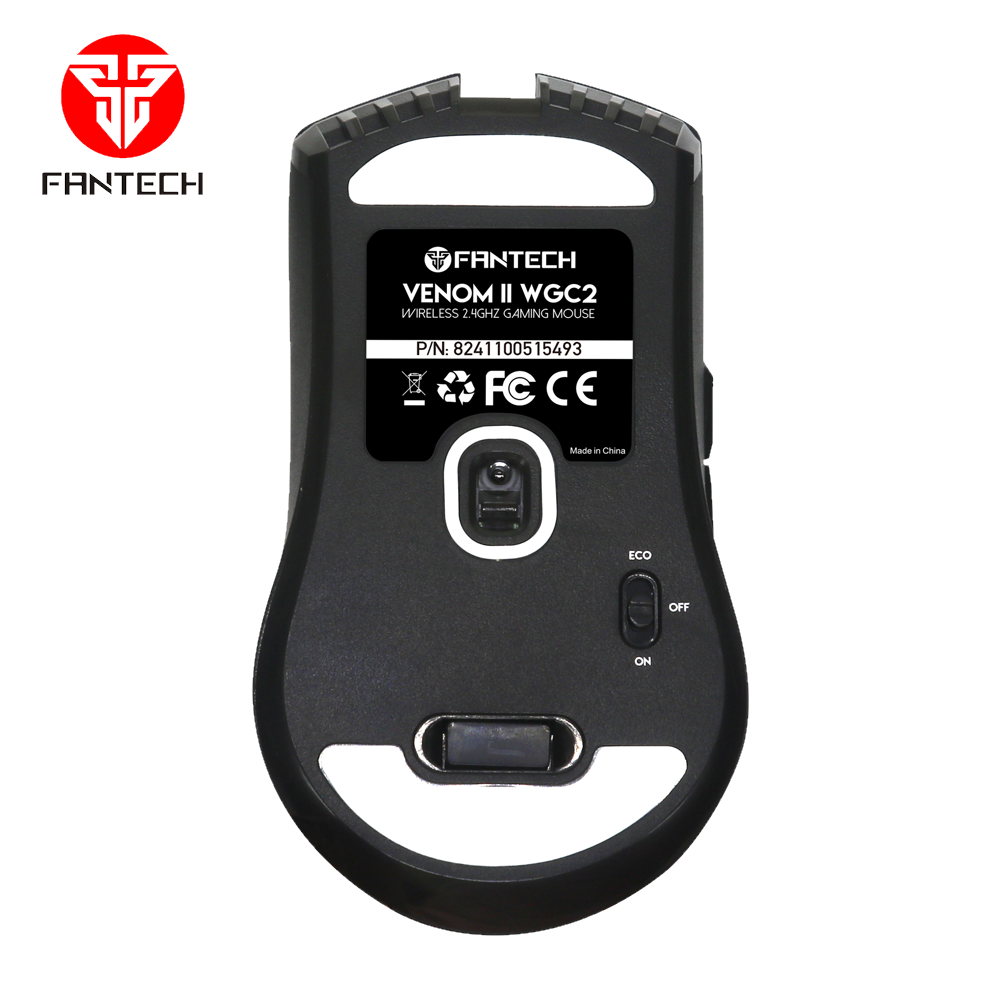 Fantech VENOM II Wireless Gaming Mouse - 2.4GHz, Adjustable 800-2400 DPI - Black