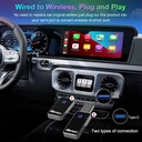 Hengli 2-in-1 Wireless CarPlay & Android Auto Adapter - Plug & Play