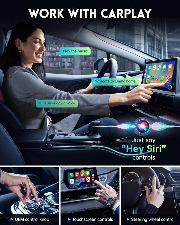 Hengli 2-in-1 Wireless CarPlay & Android Auto Adapter - Plug & Play