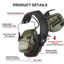 Impact Sport Electronic Shooting Earmuffs with Active Noise Reduction