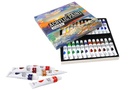 Acrylic Paint Set 24 Colors with Easel, Brushes & Accessories for Artists