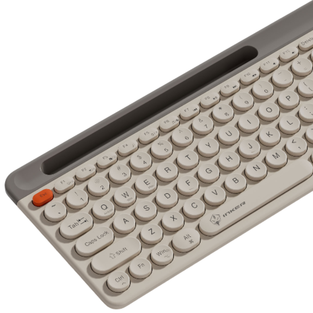 INKER H78 Wireless Keyboard and Mouse Combo - LED Backlit Keyboard - White