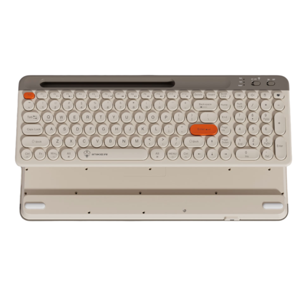 INKER H78 Wireless Keyboard and Mouse Combo - LED Backlit Keyboard - White