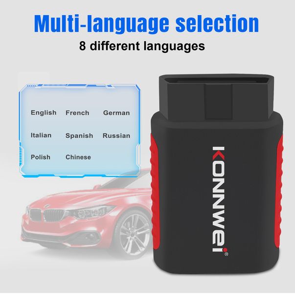 KONNWEI Wireless OBD2 Car Diagnostic Scanner Full System Active Test