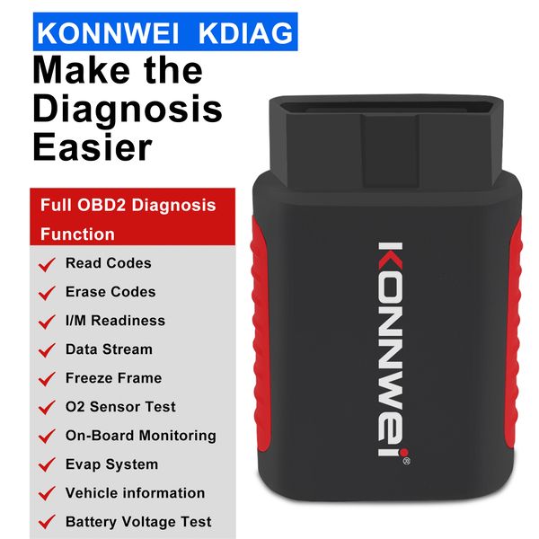 KONNWEI Wireless OBD2 Car Diagnostic Scanner Full System Active Test