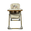 Kidilo Convertible Baby Feeding Chair - Soft Cushion & Removable Meal Tray - Khaki