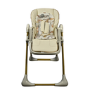 Kidilo Convertible Baby Feeding Chair - Soft Cushion & Removable Meal Tray - Khaki