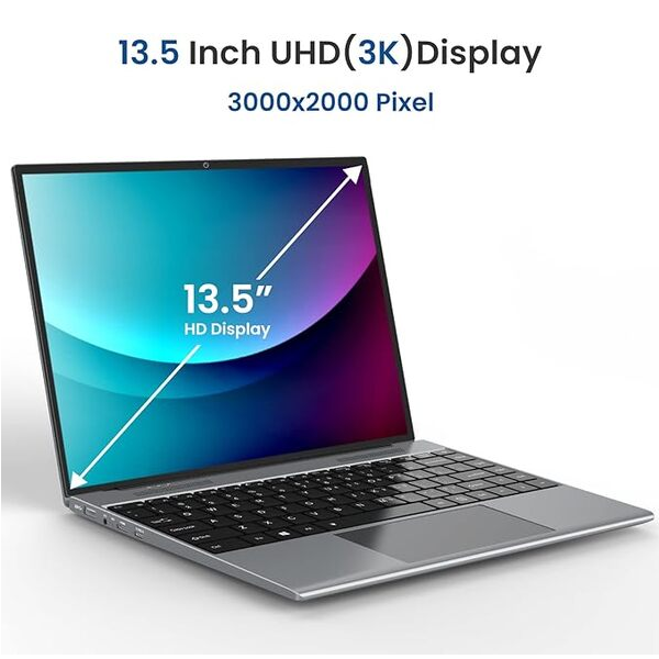 Xoppox 13.5 Inch Laptop - Intel N4020, 8GB RAM, 128GB SSD, Windows 10 Home