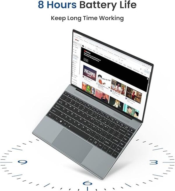 Xoppox 13.5 Inch Laptop - Intel N4020, 8GB RAM, 128GB SSD, Windows 10 Home