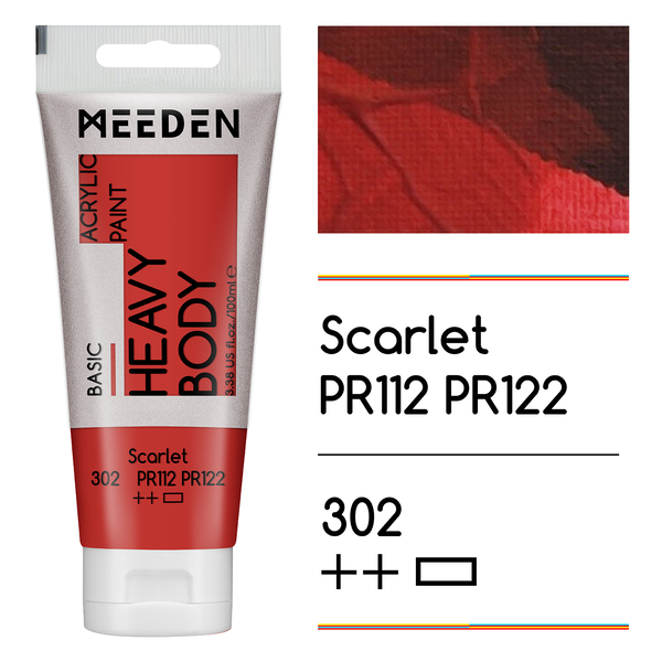 MEEDEN Heavy Body Acrylic Paint Set - 40 Tubes (100ml), 36 Colors + 4 White