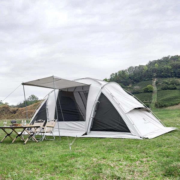 Mobi Garden Aristocratic 6 Family Camping Tent - 2-Room, 6-Person Shelter