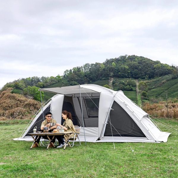 Mobi Garden Aristocratic 6 Family Camping Tent - 2-Room, 6-Person Shelter