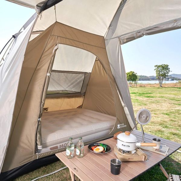 Mobi Garden Aristocratic 6 Family Camping Tent - 2-Room, 6-Person Shelter