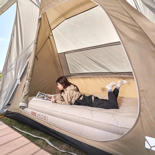 Mobi Garden Aristocratic 6 Family Camping Tent - 2-Room, 6-Person Shelter