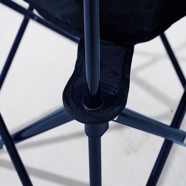 Mobi Garden Moon Chair - Compact Folding Camping Chair with Padded Seat - Blue