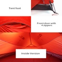 Mobi Garden Ultralight 1-Person Backpacking Tent - Waterproof & Windproof - Orange