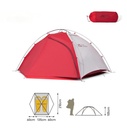 Mobi Garden Backpacking Tent - Lightweight Dome Shelter with Carry Bag - Red