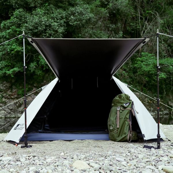 Mobi Garden Vinyl UV-Blocking Tent - Double Layer - White