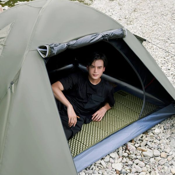 Mobi Garden Vinyl UV-Blocking Tent - Double Layer Medium - Green