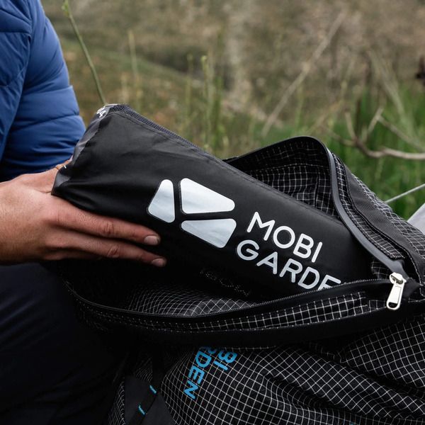 Mobi Garden 9cm Camping Air Mattress - Single or Double Inflatable Pad - Grey - Double