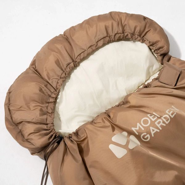 Mobi Garden Lightweight Envelope Camping Sleeping Bag for Adults - Beige - 1.4