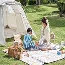 Mobi Garden Dome Camping Tent for 4 People, Waterproof, UV-Blocking Outdoor Off White