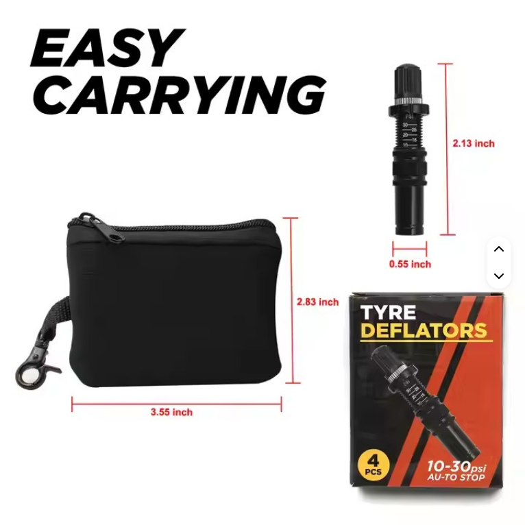 Maisoon 4x4 Hand Tire Pressure Reduction Valve - Air Release Deflator Gauge