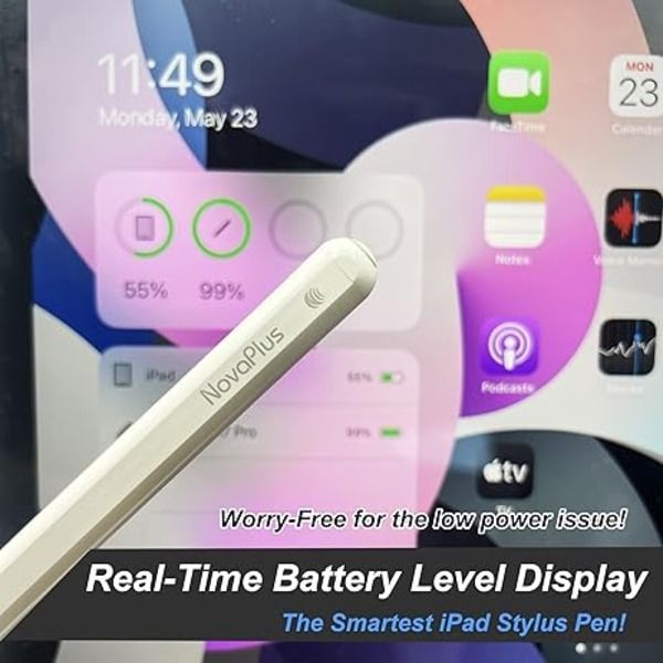 Novaplus A7 Stylus Pen for iPad - Tilt Function, Magnetic Design