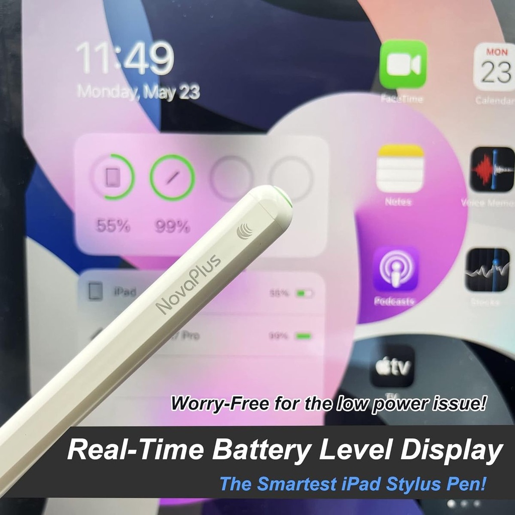 Novaplus A7 Pro Stylus Pen for iPadwith Real Time Battery Display