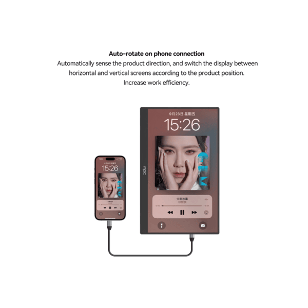 NPC Portable Monitor - Ultra-Thin 3mm Design, 100% Adobe RGB, 60Hz, FHD IPS